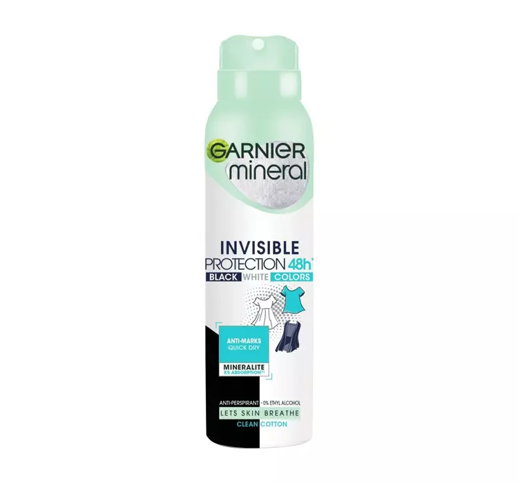 Mineral Antyperspirant Invisible Protection 48h Clean Cotton