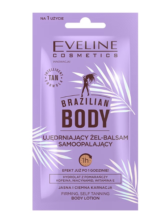 Eveline Brazilian Body Ujędrniający Żel-Balsam Samoopalający