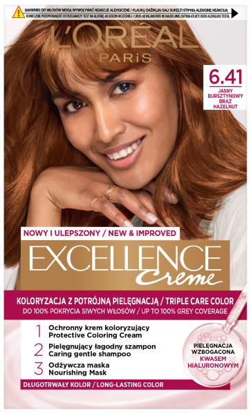 Excellence Creme Krem Koloryzujący 6.41 Jasny Bursztynowy Brąz