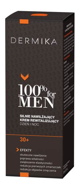 100% for Men Krem nawilżający 30+