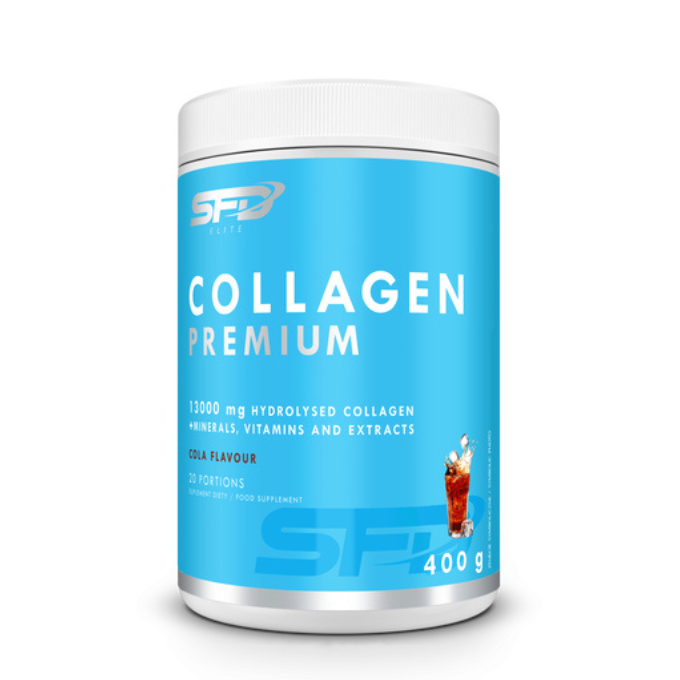 SFD Collagen Premium Cola 400g - Kolagen z Kwasem Hialuronowym dla Pięknej Skóry i Mocnych Włosów