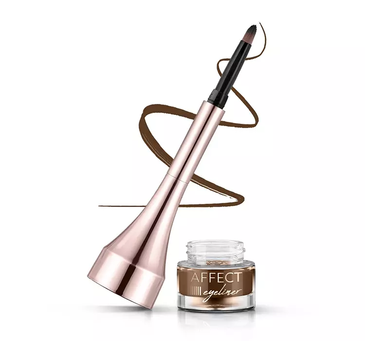 Подводка для глаз Affect Simple Lines гелевая матовая, оттенок Chocolate, 2,9 г — фото 2