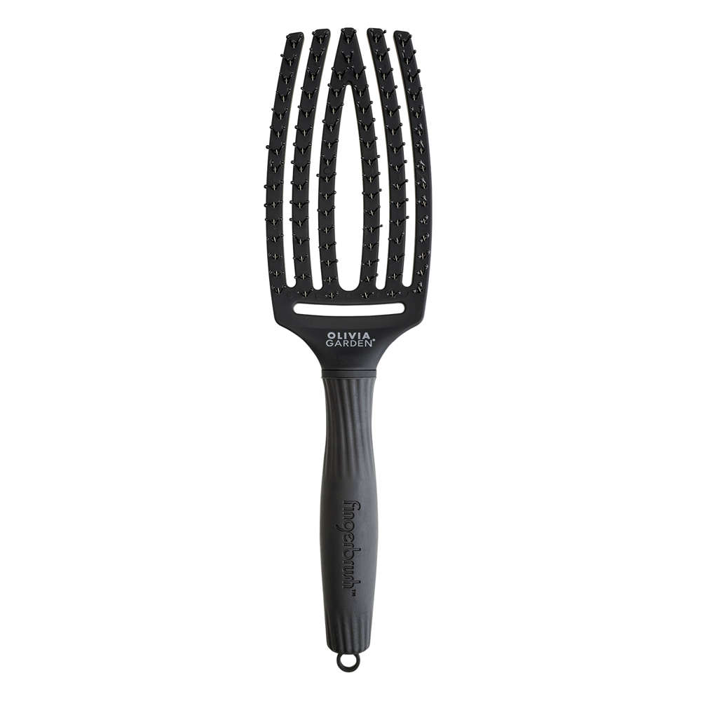 Szczotka do Włosów Fingerbrush Care Iconic Double Bristles Black