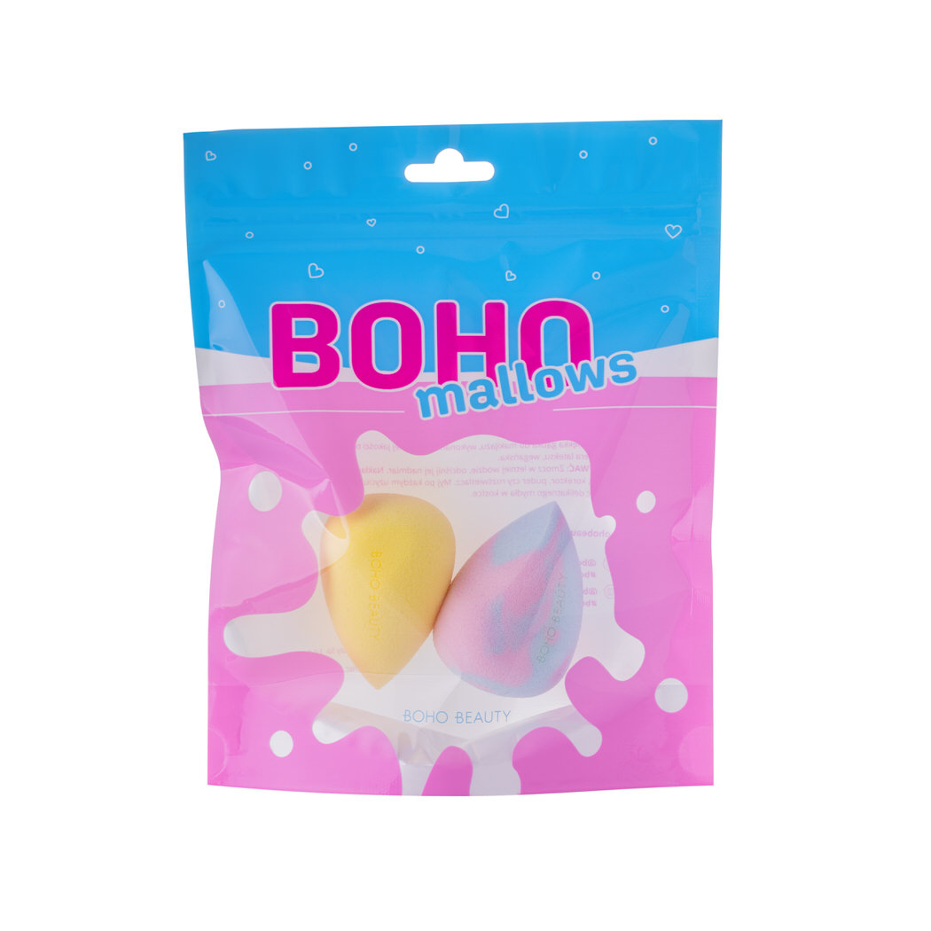 Bohomallows Zestaw Gąbek do Makijażu Pink Sugar + Lemon