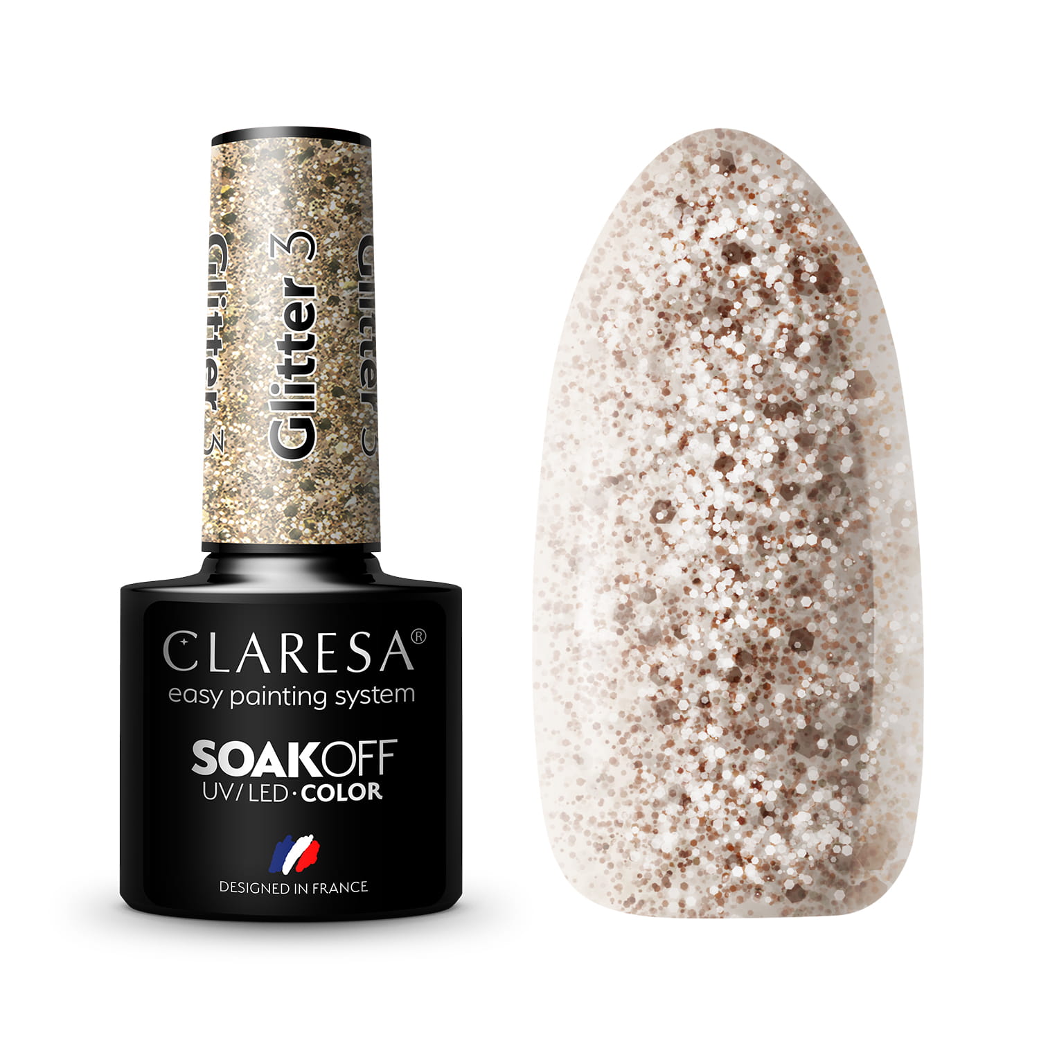 Lakier Hybrydowy Glitter 3