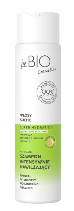 Naturalny Szampon do Włosów Suchych Intensywnie Nawilżający