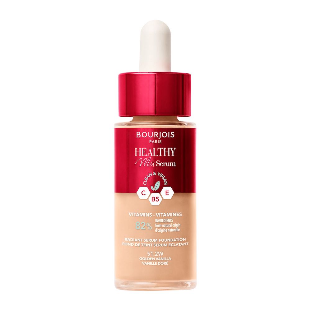 Bourjois Healthy Mix Clean Puder – Mattierend, Mit 93% Natürlichen Inhaltsstoffen, Farbe 5 Sand