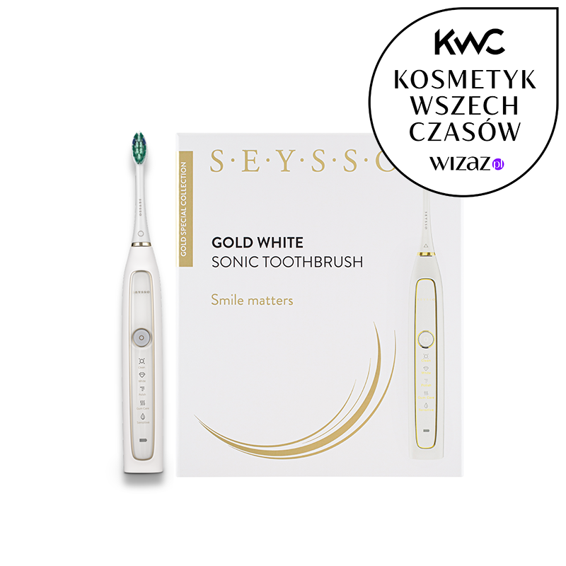 Gold White SC Szczoteczka Soniczna Biała