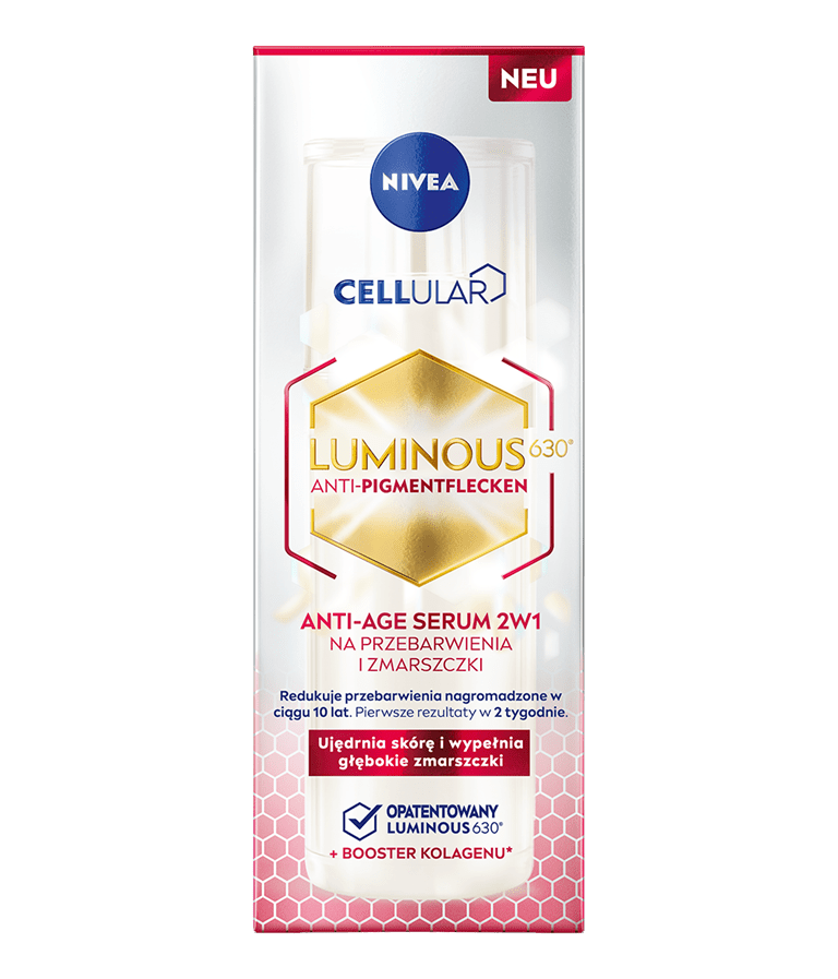 Сыворотка для лица Nivea Cellular Luminous630 Anti-Age 2в1, против пигментации и морщин, для зрелой кожи, 30 мл — фото 2