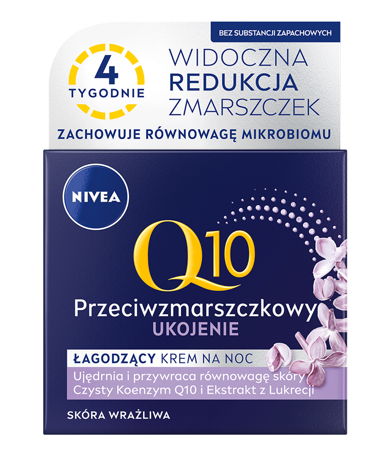 Ночной крем для лица Nivea Q10 против морщин, успокаивающий, для чувствительной кожи, 50 мл — фото 2