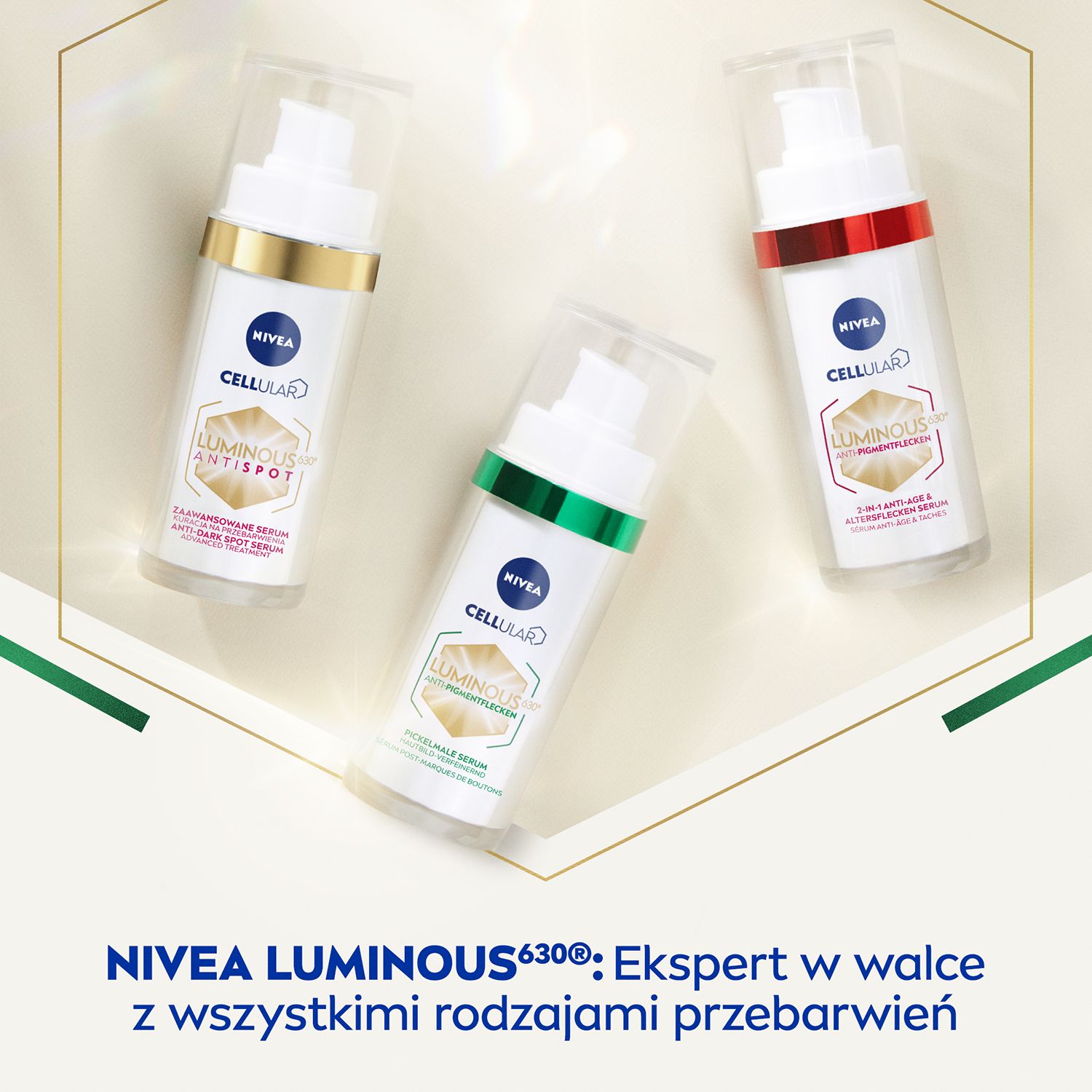 Сыворотка для лица Nivea Cellular Luminous630 Anti-Age 2в1, против пигментации и морщин, для зрелой кожи, 30 мл — фото 7