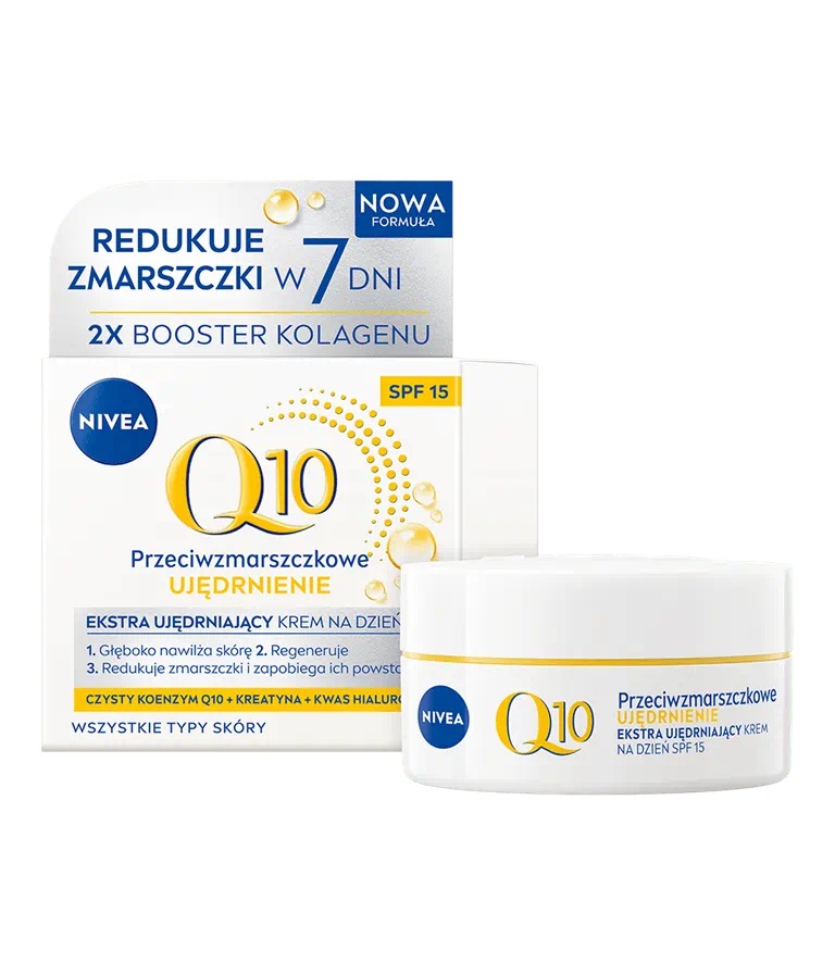 Q10 Ujędrnienie Przeciwzmarszczkowy Nawilżający Krem na Dzień SPF15