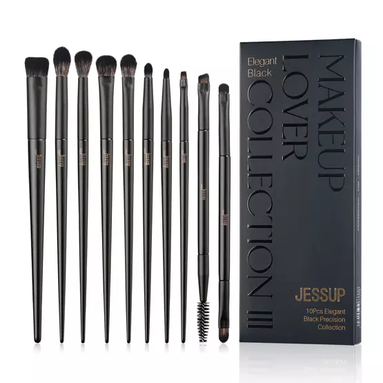 Makeup Lover Collection III Elegant Black Zestaw 10 Pędzli do Makijażu T337