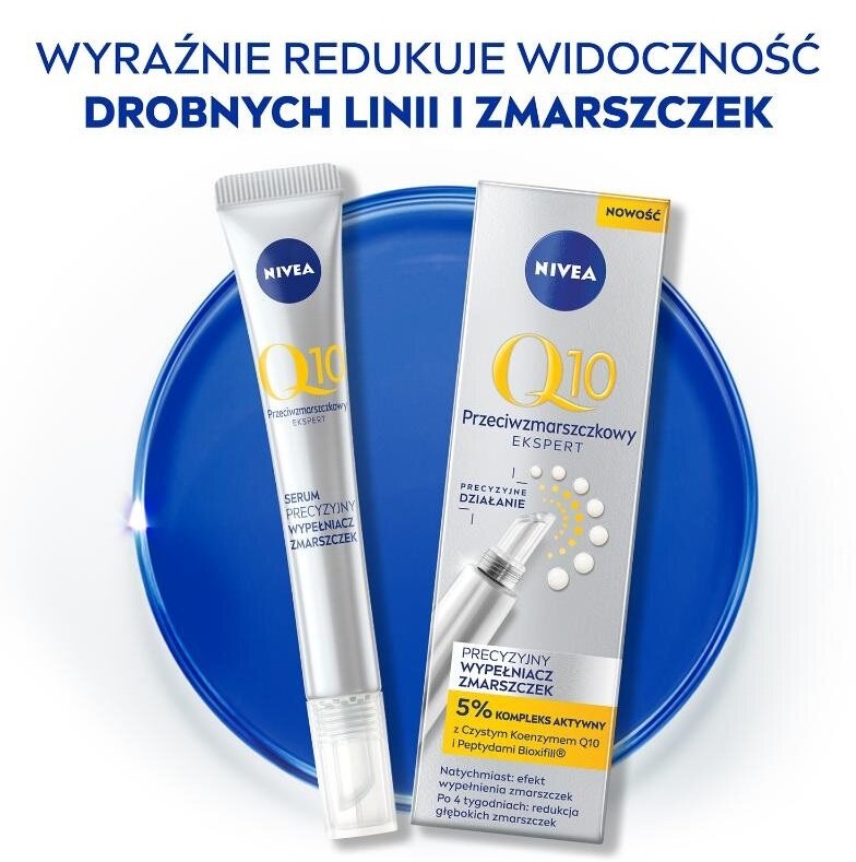 Сыворотка для лица Nivea Q10 Expert, против морщин, с коэнзимом Q10 и пептидами, 15 мл — фото 5