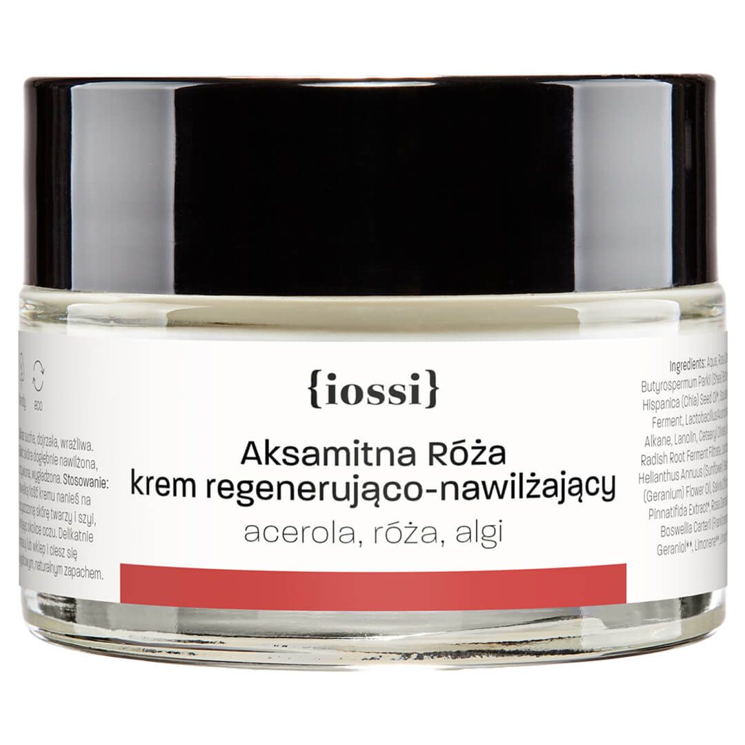 Aksamitna Róża krem regenerująco-nawilżający Acerola, Róża, Algi
