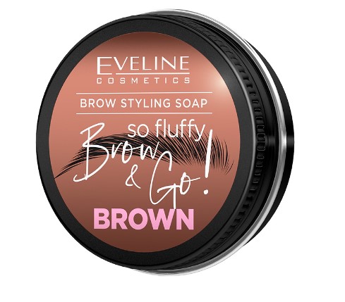Eveline Brow & Go! Mydło do Stylizacji Brwi so Fluffy Brown