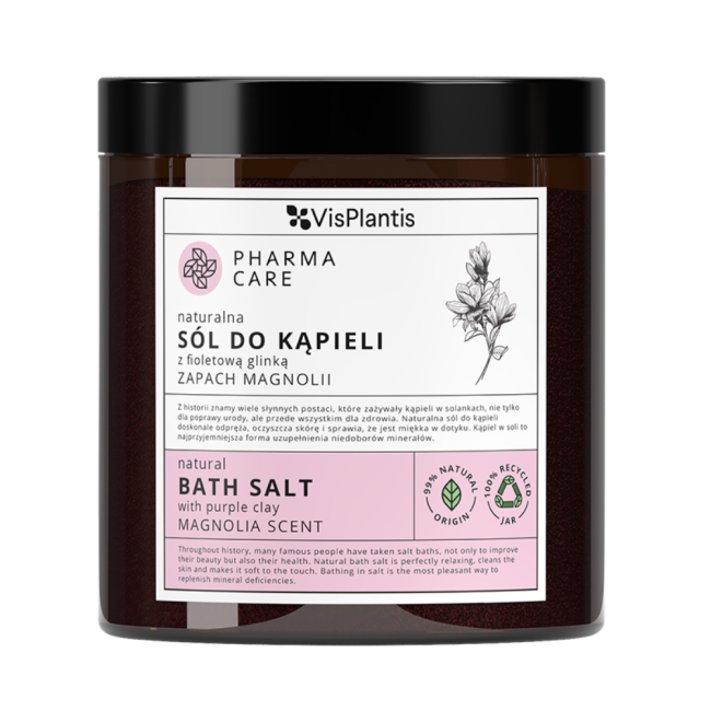Pharma Care Naturalna Sól do Kąpieli z Fioletową Glinką o Zapachu Magnolii