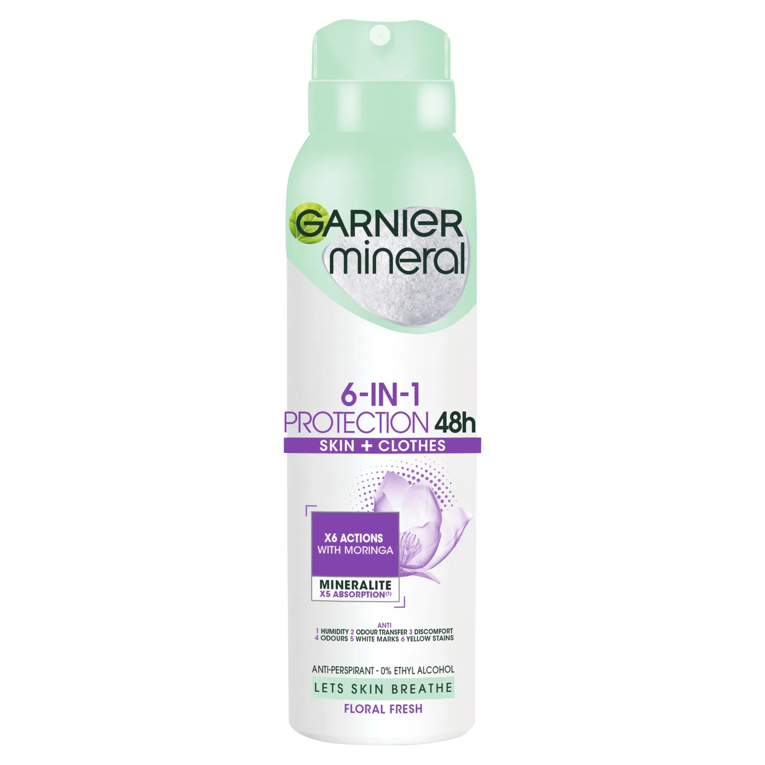 Mineral Antyperspirant 6w1 Protection 48h Skin + Clothes