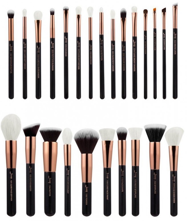 Individual T155 Black/Rose Gold — zestaw pędzli do makijażu