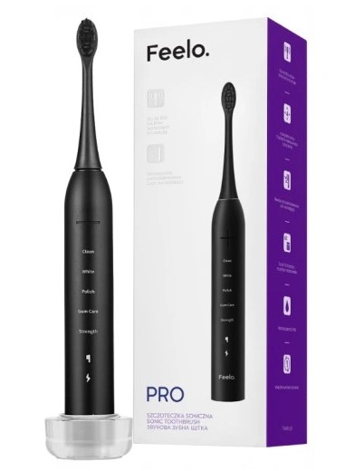 Pro Szczoteczka Soniczna z Etui Podróżnym Black