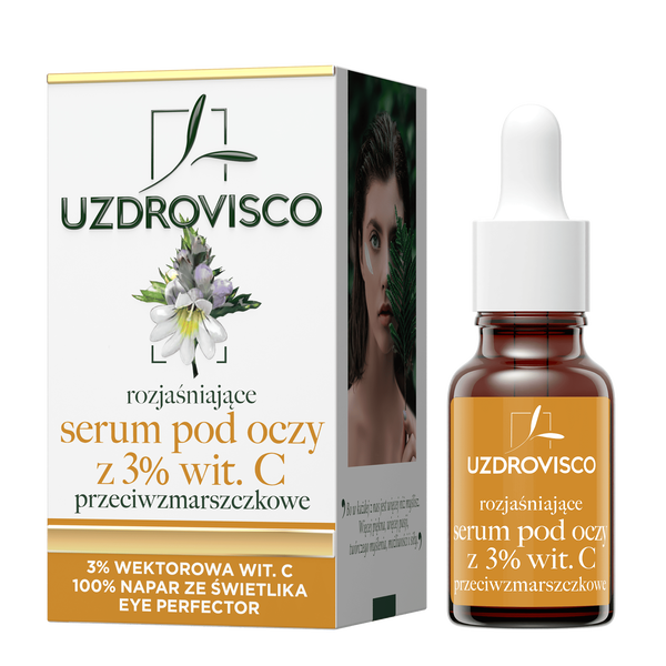 Rozjaśniające Przeciwzmarszczkowe Serum pod Oczy z 3% Witaminą C