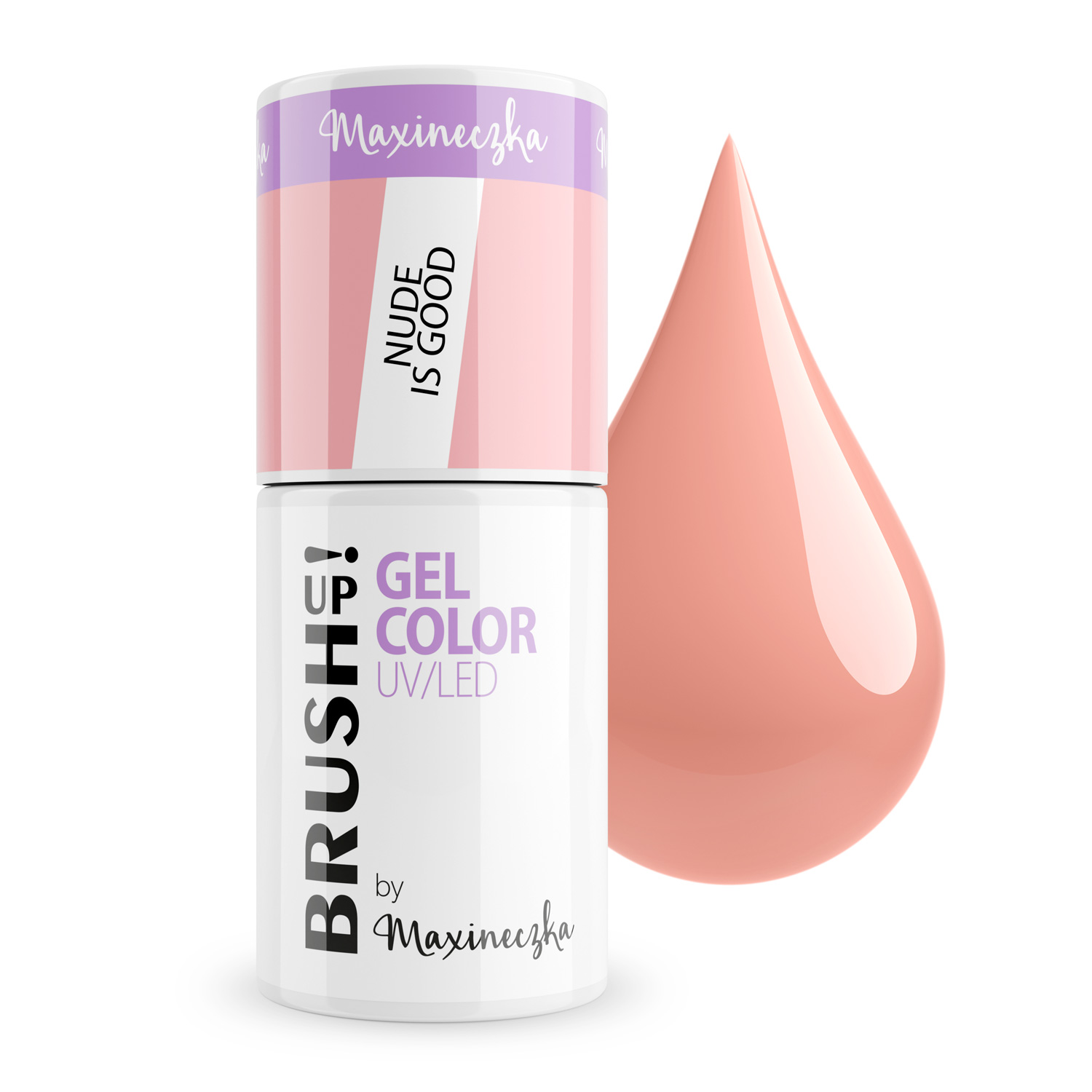 by Maxineczka Lakier Hybrydowy do Paznokci Color Gel UV LED Nude Is Good