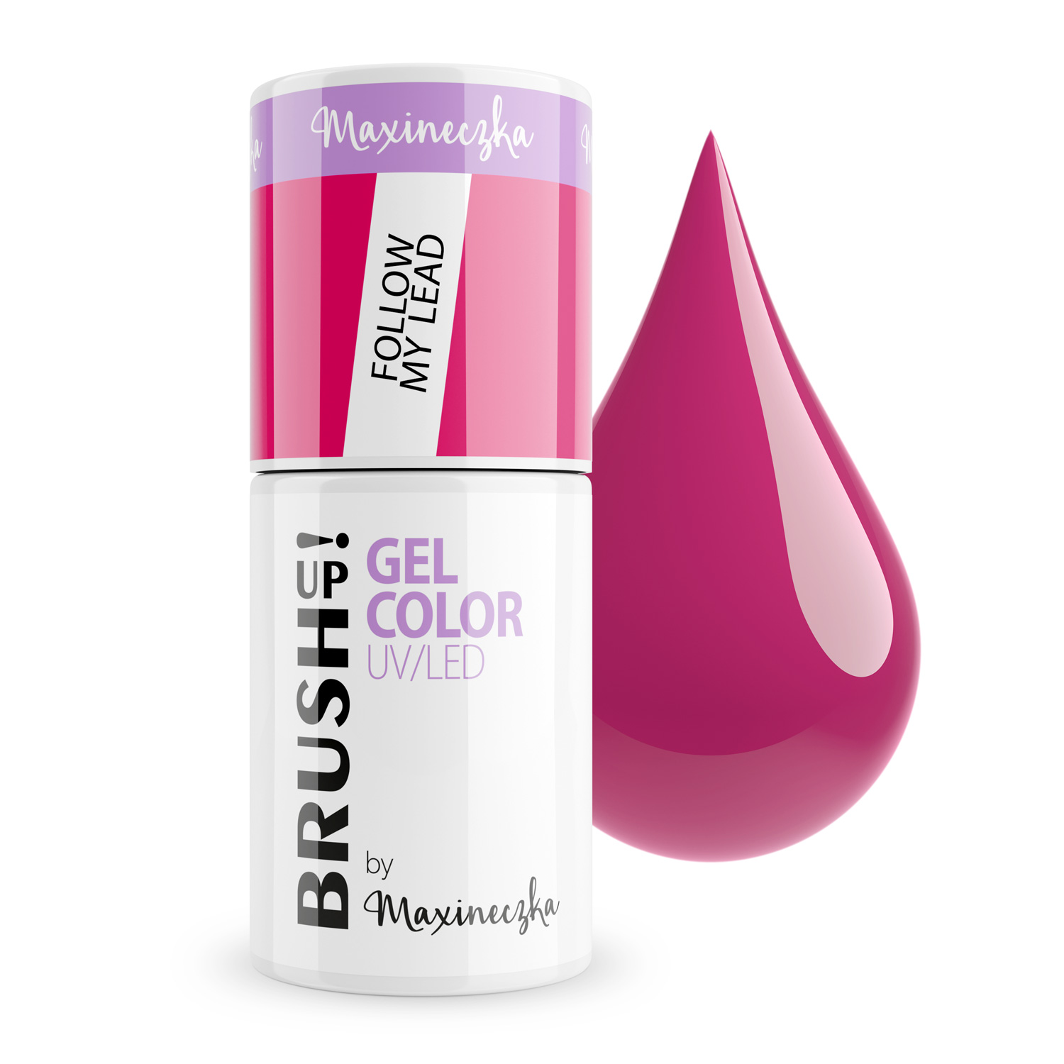 by Maxineczka Lakier Hybrydowy do Paznokci Color Gel UV LED Follow My Lead