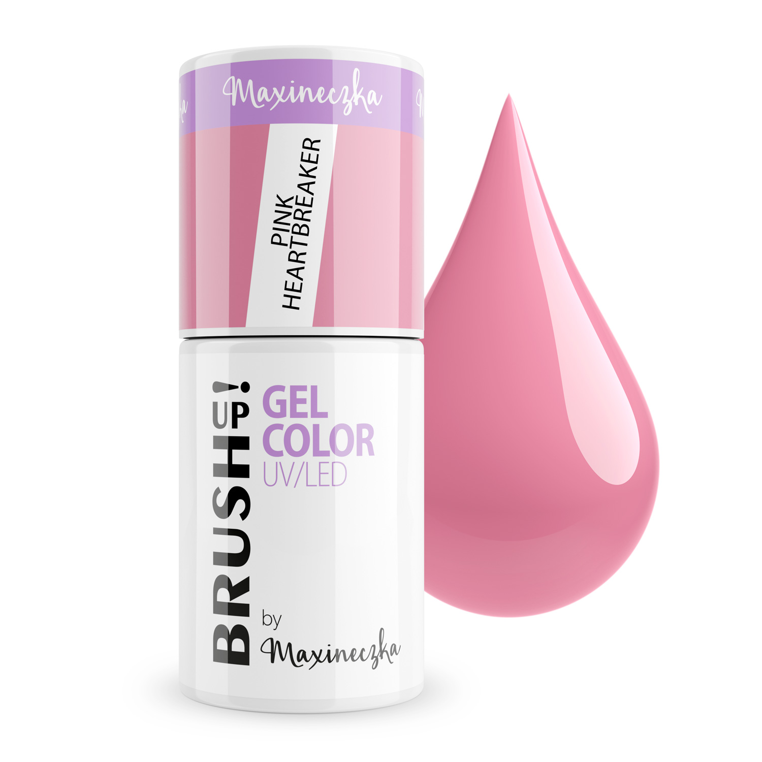 by Maxineczka Lakier Hybrydowy do Paznokci Color Gel UV LED Pink Heartbreaker