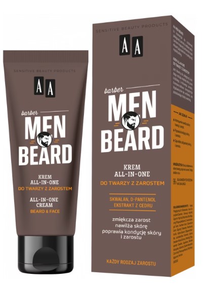 Men Beard Krem All-In-One do Twarzy z Zarostem