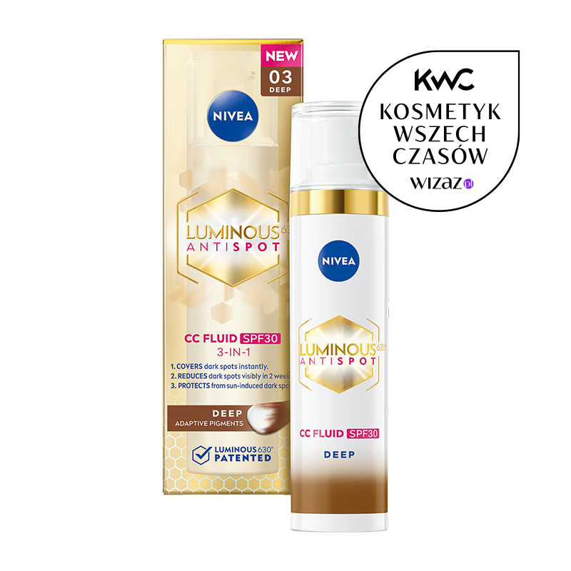 LUMINOUS630® Przeciw Przebarwieniom Krem CC 3w1 SPF30+ 03 Deep