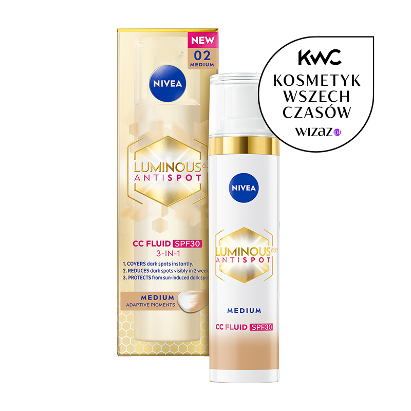 LUMINOUS630® Przeciw Przebarwieniom Krem CC 3w1 SPF30+ 02