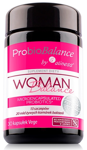 Aliness ProbioBalance Woman Balance 20mld Wsparcie Jelit Probiotyki dla Kobiet 30 kaps