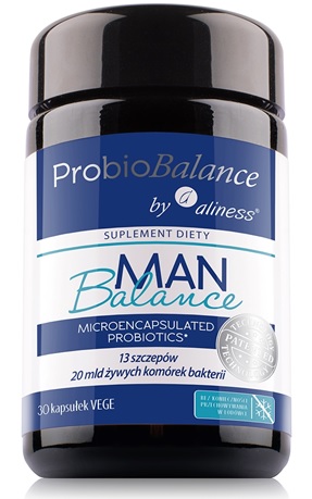 Aliness Probiobalance MAN Wsparcie Jelit Probiotyki dla Mężczyzn 30 kaps