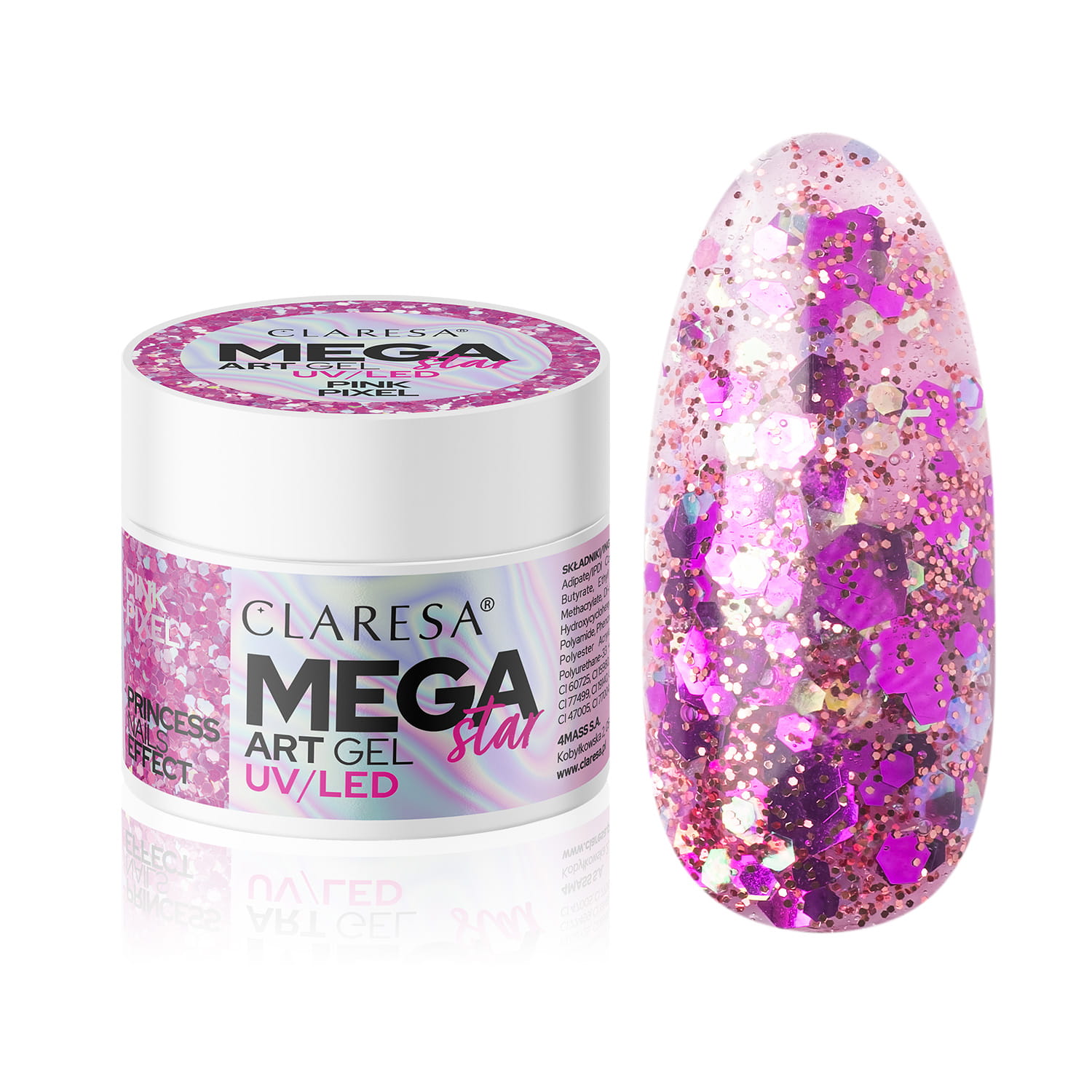 Żel do Zdobień Megastar Pink Pixel