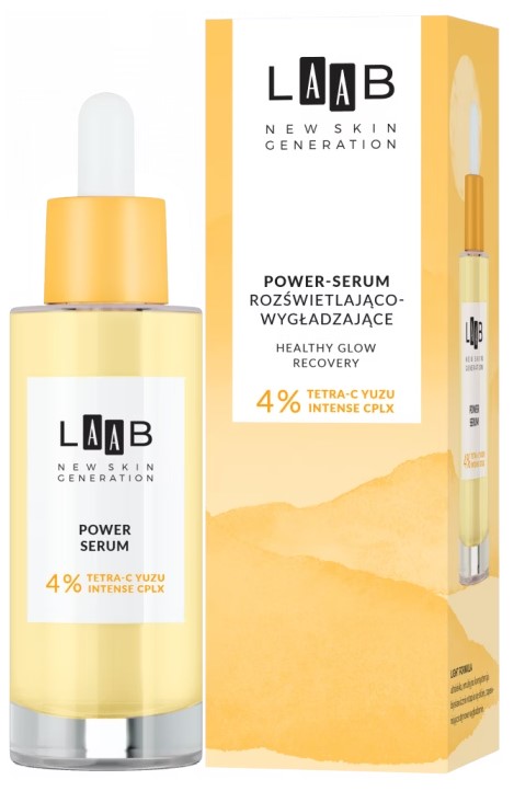 LAAB Tetra-C Yuzu — rozświetlająco-wygładzające power-serum