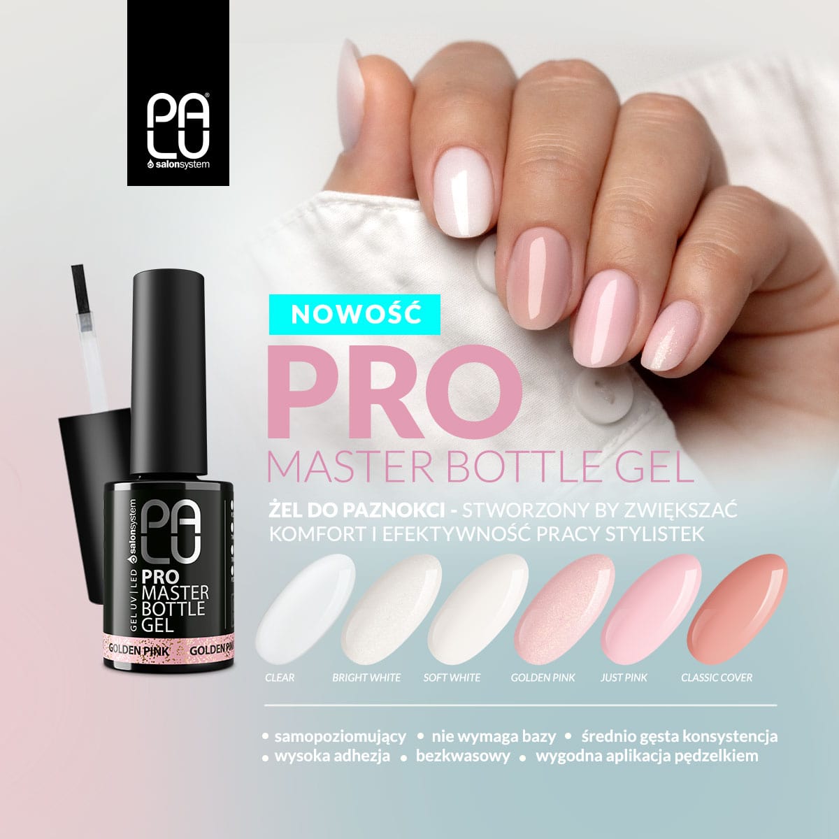 Pro Master Bottle Żel Budujący w Butelce Just Pink