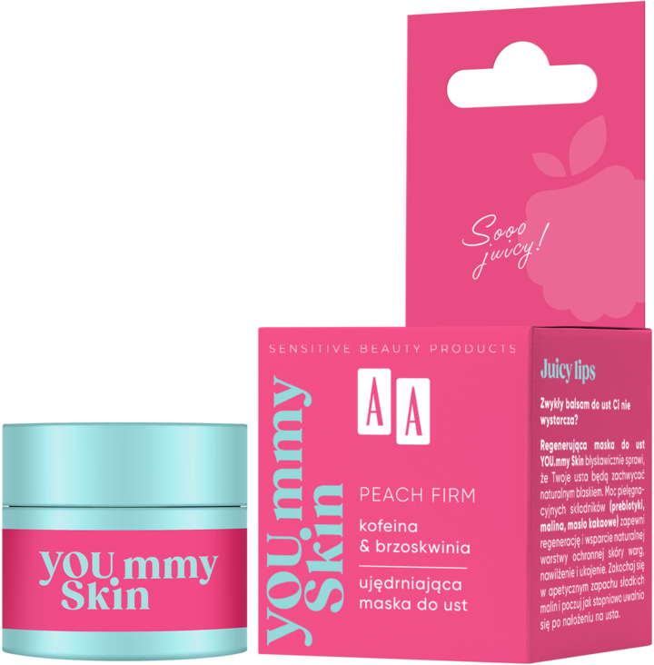Yoummy Skin Raspberry Regenerująca maska do ust