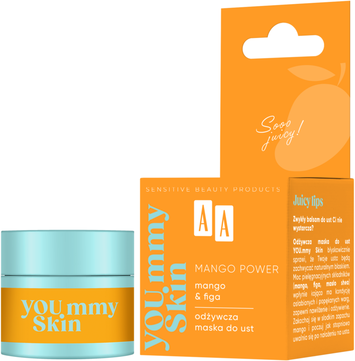 Yoummy Skin Mango Power Odżywcza maska do ust