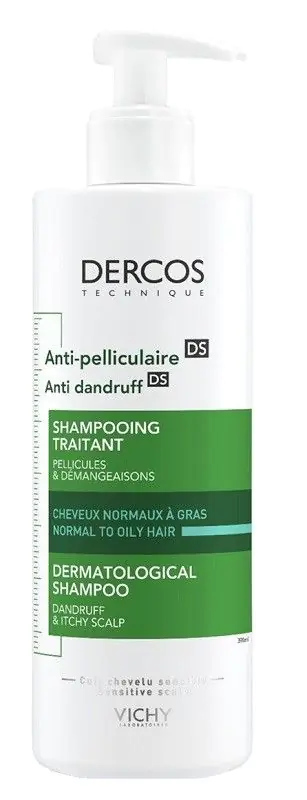 Dercos Anti-Dandruff Shampoo Szampon Przeciwłupieżowy Do Włosów Normalnych I Przetłuszczających Się