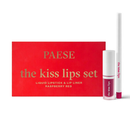 The Kiss Lips Set Zestaw Pomadka i Konturówka do Ust 05 Raspberry Red