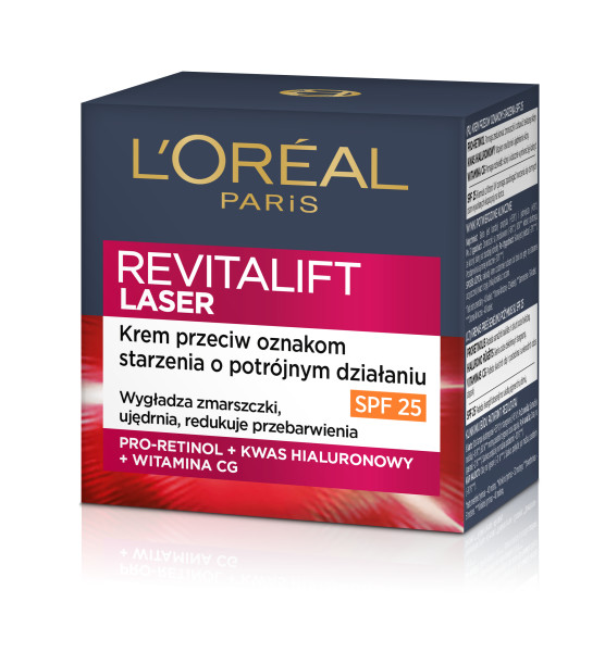 Revitalift Laser Krem Przeciw Oznakom Starzenia z Filtrem SPF25