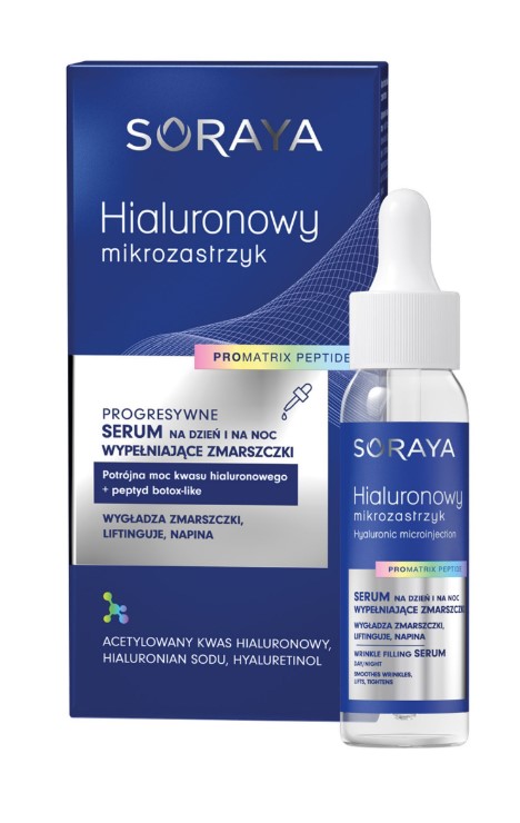 Hialuronowy Mikrozastrzyk Progresywne Serum Wypełniające Zmarszczki