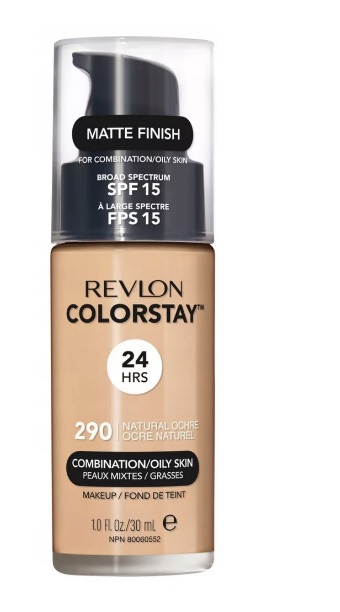 ColorStay Podkład Cera Tłusta i Mieszana 290 Natural Ochre z Pompką