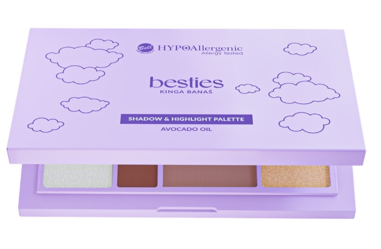 x Besties Kinga Banaś Zestaw Cieni do Powiek i Rozświetlaczy do Twarzy
