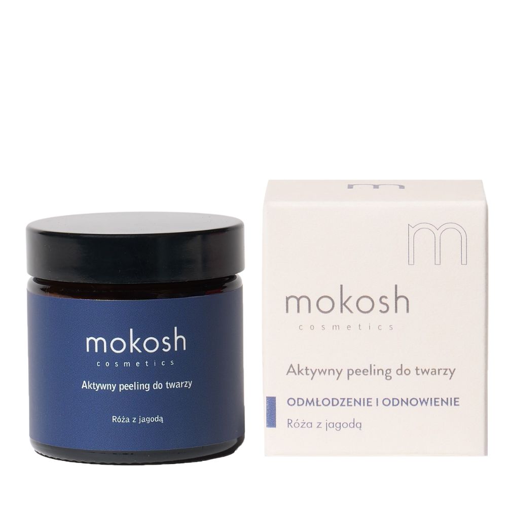 Aktywny Peeling Do Twarzy - Róża Z Jagodą - Rose With Berry Active Face Scrub - Dla Kobiet