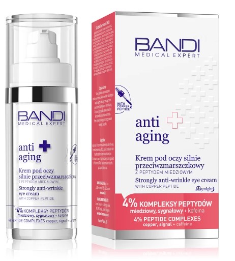 Anti-Aging Krem pod Oczy Silnie Przeciwzmarszczkowy z Peptydem Miedziowym