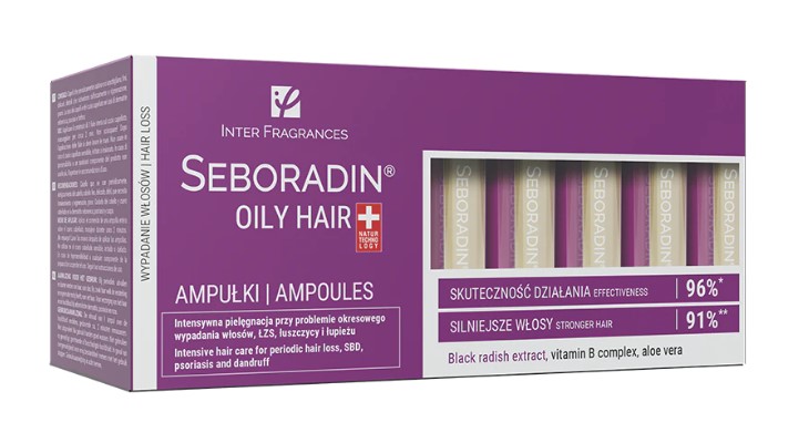Oily Hair Ampułki do Włosów Przetłuszczających się i Skłonnych do Wypadania