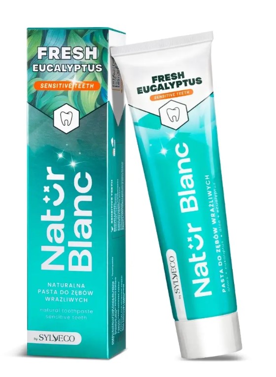 Natur Blanc Fresh Eucalyptus Naturalna Pasta do Zębów Wrażliwych