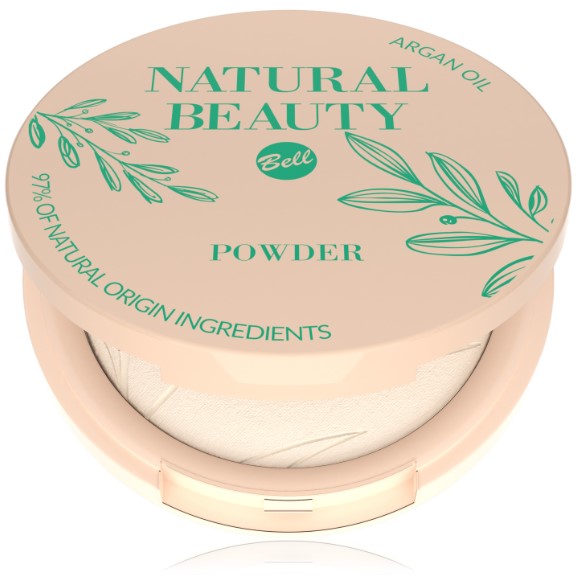 Natural Beauty Kryjący Puder Prasowany z Olejem Arganowym