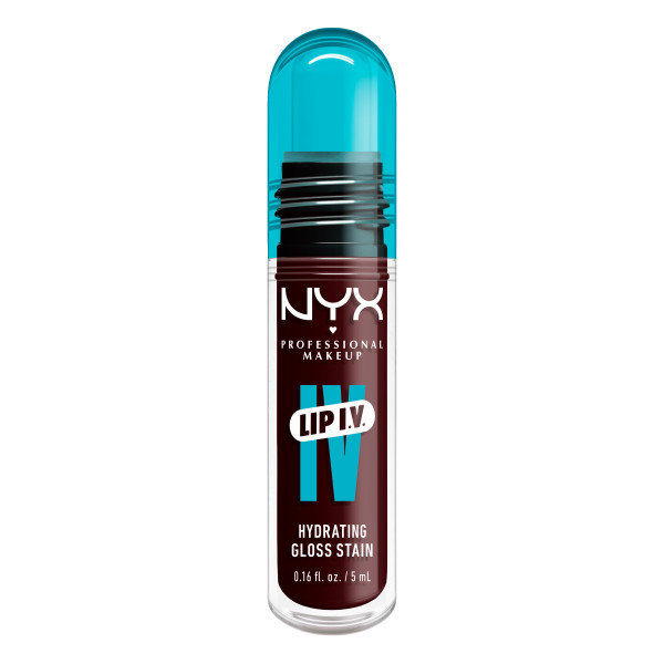 Блеск для губ NYX Professional Makeup Lip I.V. Hydrating Gloss Serum 15 Water 'Bout Wine?, увлажняющий, 5 мл — фото 3